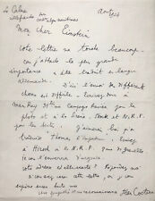 Jean COCTEAU - Lettre à Carl Einstein à propos de "Thomas l'Imposteur" (1924)