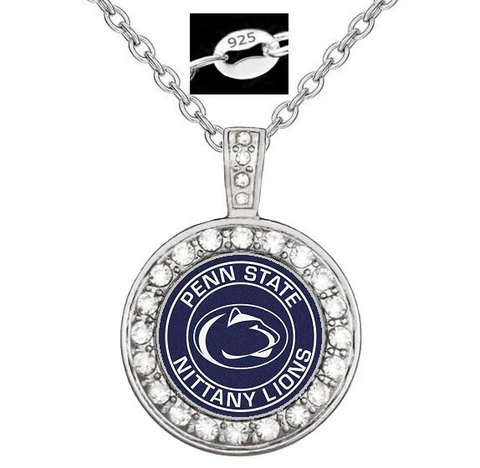 Penn State Nittany Lions 925 Sterling Silver Necklace Jewelry w Gift Pkg D18 Cover