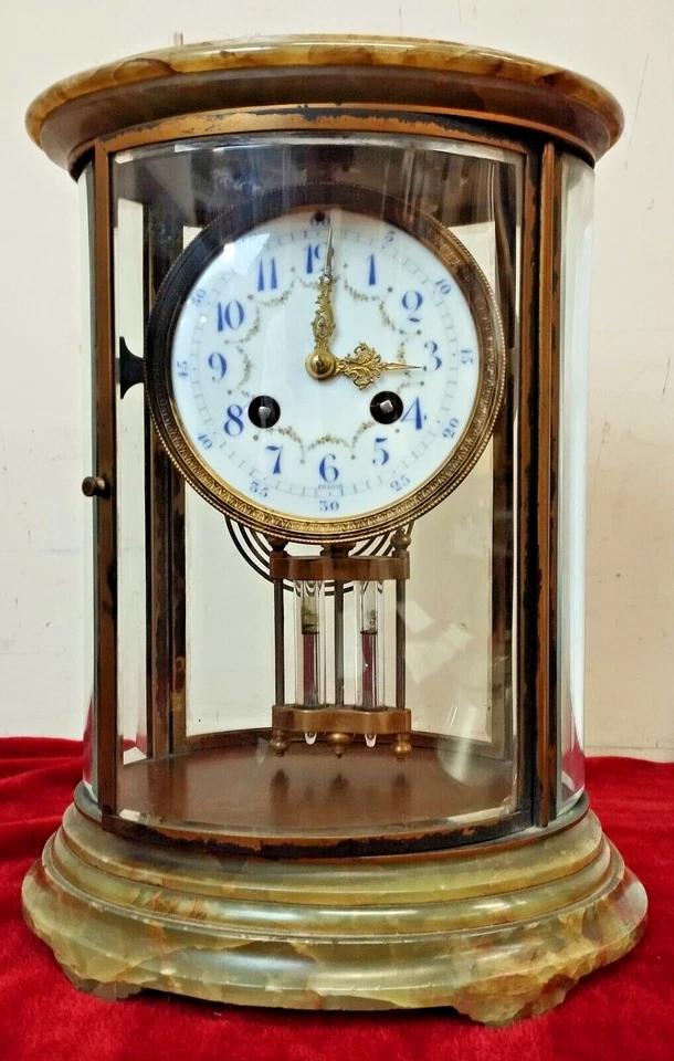 ANCIENNE HORLOGE DE TABLE. PENDULE AU MERCURE. N.5681-4-11 FRANCE. 19ÈME SIÈCLE - Photo 1/1