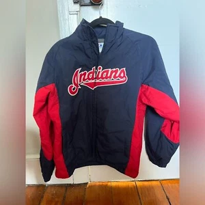Cleveland Indians Baseball Majestic Fleece Lined Jacket Kids Large - Picture 1 of 3