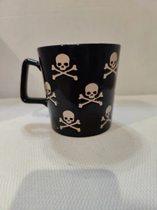 Halloween Skull and Crossbones Coffee Mug 16 Ounces - Picture 1 of 10