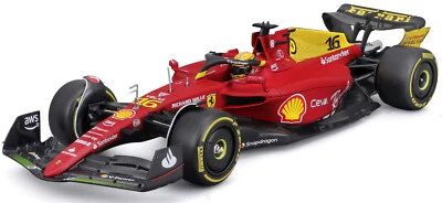 1:24 Bburago #26806L Charles Leclerc Ferrari F1-75 #16 75° Ann. Monza 2022 - Immagine 1 di 4