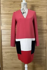 MAX MARA Cady Tunic Dress Pockets Colour Block Size UK10 - Picture 1 of 7