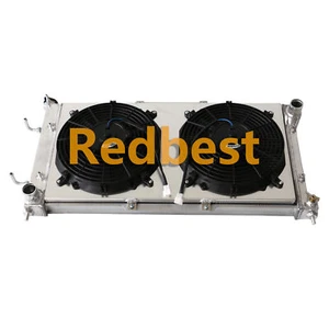 Radiador y cubierta y ventilador de aluminio de 3 filas 1839 para Subaru Legacy GT 1995-1999 2,2 L 2,5 L - Imagen 1 de 8