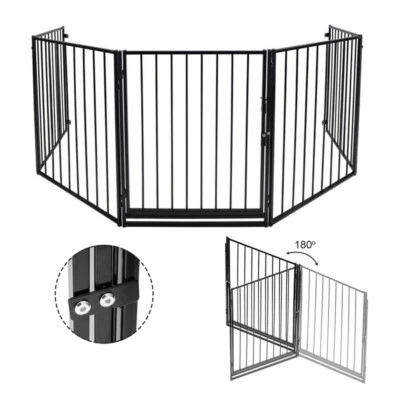 MARKENLOS Absperrgitter Kaminschutzgitter Kinder Metall Türschutzgitter 5 Stück Türgitter