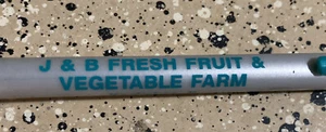 VTG BIC J&B FRESH FRUIT VEGETABLE FARM KANKAKEE IL Advertising Pen NO Ink - Picture 1 of 5