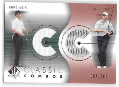 2003 UD SP Authentic Classic Combos Dual Relics #MWIL Mike Weir Ian Leggatt /100 - Image 1 of 2