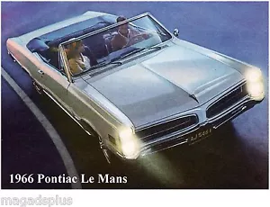 1966 Pontiac Le Mans Auto Refrigerator / Tool Box Magnet - Picture 1 of 1