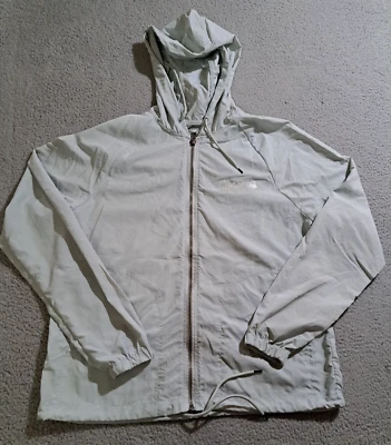 Ghost Sportiqe Men`s Light Gray Full Zip Nylon Windbreaker Jacket / Size Medium - Image 1 of 4