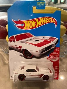 2017 Hot Wheels Rojo Edición 10/3.7m67 Pontiac Firebird 400 Blanco W / Negro DD8 - Imagen 1 de 1
