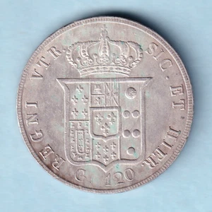 Italy - Naples & Sicily. 1856 120 Grana.. Much Lustre - gEF - Imagen 1 de 2