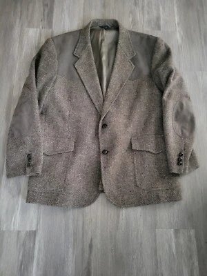 PENDELTON Vintage tweed wool suede elbow patch blazer Jacket/coat men size 48  - Image 1 of 4