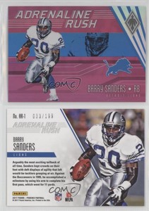 2017 Panini Phoenix Adrenaline Rush Pink /199 Barry Sanders #AR-1 HOF