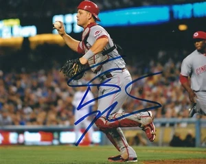 Autographed 8X10 DEVIN MESORACO Cincinnati Reds Photo - COA - Picture 1 of 1