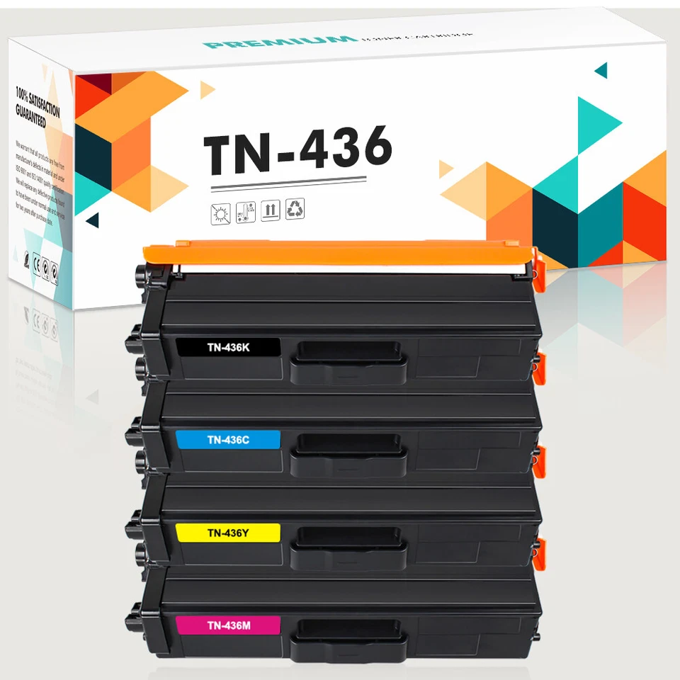 4Pack TN436 Toner Compatible for Brother TN433 HL-L8360CDW MFC-L8900CDW L9570CDW - Image 1 of 4