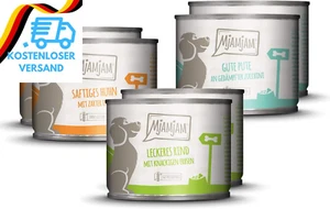 Mjamjam - Premium Nassfutter Für Hunde - Mixpaket I - Huhn & Ente, Rind, Pute, 6 - Bild 1 von 12