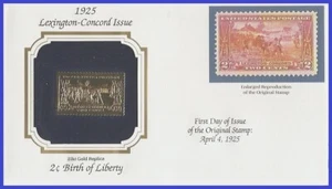 USA2 # 618 U/A GOLDEN REPLICA non FDC Lexington Concord Issue - Bild 1 von 1