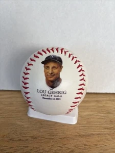 HOF Lou Gehrig Legacy Gala MLB New York Yankees Photo Ball Baseball ALS United - Picture 1 of 5