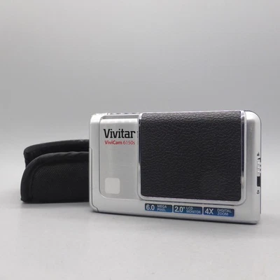 Vivitar Digital Camera Vivicam 6150s 5.0MP Silver Tested - Image 1 of 4