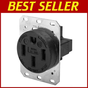 50A Industrial Receptacle Black - Non-Tamper - Picture 1 of 2