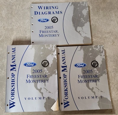 2005 Ford Freestar Mercury Monterey fiação elétrica loja manual de serviço CONJUNTO - Imagem 1 de 4