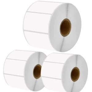 Etiquetas de código de barras de franqueo térmico directo 3 rollos 2-1/4"x1-1/4" para Zebra LP3642/3742 - Imagen 1 de 24