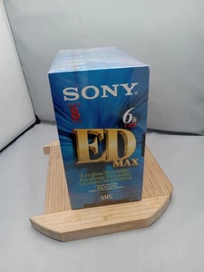 NUOVO E SIGILLATO! Sony VHS Tapes 6 ORE Premium VHS (8) Confezione T-120 ED MAX - Foto 1 di 8