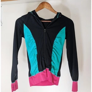 Harper Canyon Girls Large Jacket Youth Neon Jogger Athletic School Pink 80s 90s - Picture 1 of 5