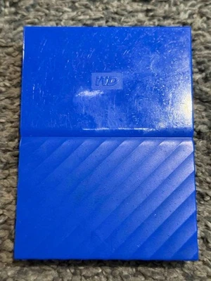 Western Digital My Passport 1TB Portable External Hard Drive Blue WDBYNN0010BBL - Image 1 of 4