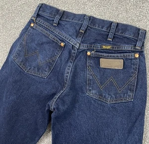 Jeans Wrangler taglio cowboy uomo 28x30 (vestibilità 27x29) denim pesante abbigliamento da lavoro 13MWZDD - Foto 1 di 11