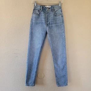 ARITZIA Denim Forum The Yoko High Rise Jeans Size 24 Button Fly Organic Cotton - Picture 1 of 10