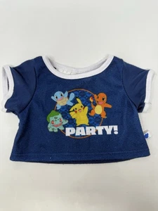 Build A Bear Pokémon Kleidung Blau Party T-Shirt Bab Kleidung Outfit - Bild 1 von 6