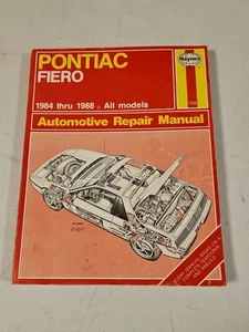 Pontiac Fiero 1984 thru 1988 All Models Haynes Automotive Repair Manual 1989 - Bild 1 von 6