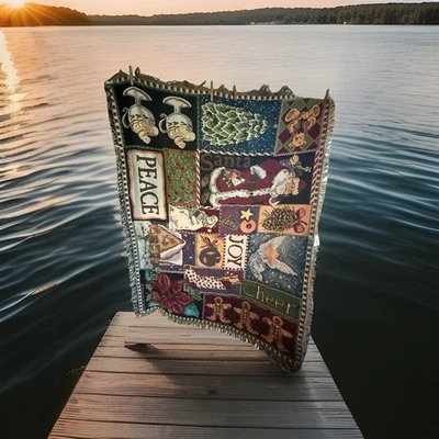 NWT Goodwin Weavers By Crown Crafts December Samples Xmas Tapestry Throw! 40”x60 - Image 1 of 4