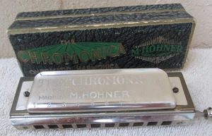 M HOHNER "DIE CHROMONIKA" SCHLÜSSEL VON C MIT OVP SEHR SCHÖN Made in Germany - Bild 1 von 13