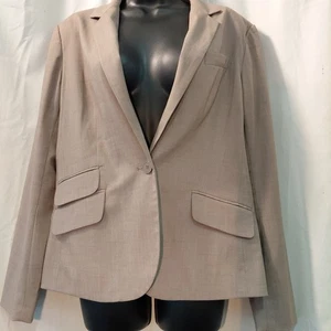 Y2K VINTAGE  New York & Co New Womens Size 12 Blazer Jacket Brown - Picture 1 of 9