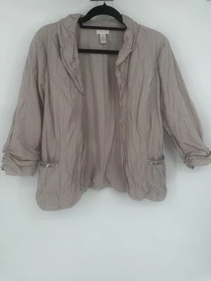 Blazer Chaqueta Chicos Blush Rosa Oro Rosa Brillante Talla 2 Manga 3/4 Foto 1 de 4