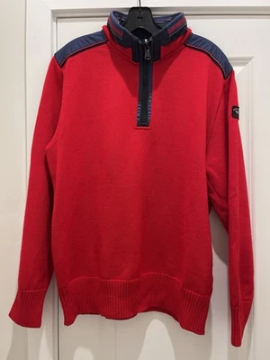 Paul & Shark Competition Pullover Half Zip Wool Sweater Yachting Cool Touch Med. - Image 1 of 4