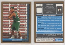 2005-06 Bowman Draft Gold Gerald Green #153 Rookie RC