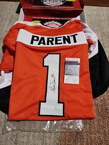 Bernie Parent Signed Philadelphia Flyers Jersey (JSA COA) H O F 1984 / Goalie
