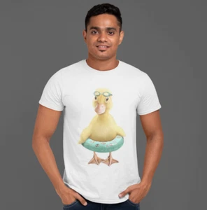 T-Shirt Herren Kurzarm Weiß Farbe, Duck Boje - Picture 1 of 4
