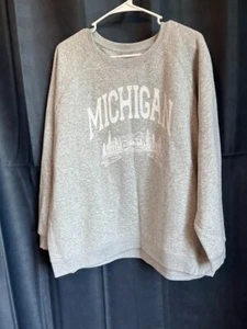 State of Mine Gray Michigan Sweatshirt Size XL - Picture 1 of 6
