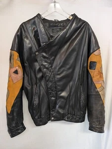 VTG Pelle Pelle Jacket Leather Bomber Marc Buchanan Men’s 40 Hip Hop 90s Rap - Picture 1 of 13