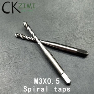 Grifo de fondo de flauta en espiral recubierto de acero de alta velocidad M3X0.5 CNC 3 flauta D3 - Imagen 1 de 9
