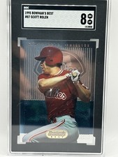 1995 Bowmans Best RC Scott Rolen Rookie Card Cardinals HOF SGC 8