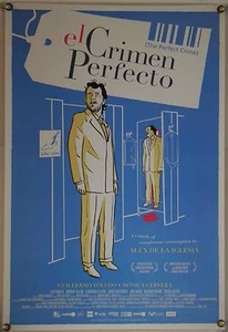 EL CRIMEN PERFECTO DS ROLLED ORIGINAL ONE SHEET MOVIE POSTER ALEX DE LA INGLESIA - Picture 1 of 1