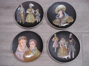 4-GOLDEN CROWN E&R JAEGER & CO NAPOLEON ERA DRESS PLATES BAVARIA GERMANY - Picture 1 of 10