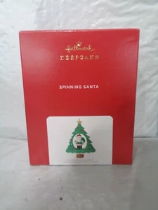 2021 - Hallmark Keepsake - Spinning Santa Ornament - Picture 1 of 1