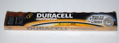 Duracell Coppertop C12 Alkaline Batteries, 12-Pack Best Before 2016 New Sealed - Image 1 of 4