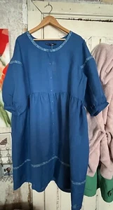 Bnwt Gudrun Sjoden xl blue dress - Picture 1 of 6